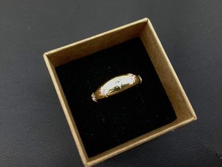 anillo oro 18k con piedra con circonita