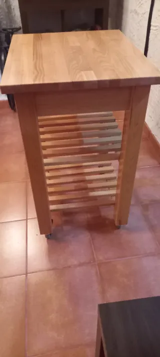 Carrito auxiliar cocina Bekväm madera abedul rueda