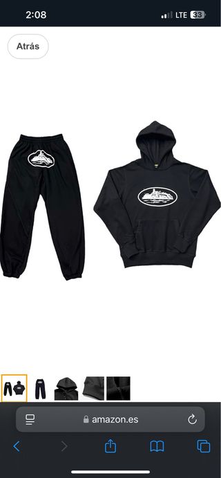 Conjunto chándal Corteiz Negro Nuevo