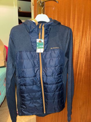 Chaqueta Quechua Hombre Talla S Azul/Gris