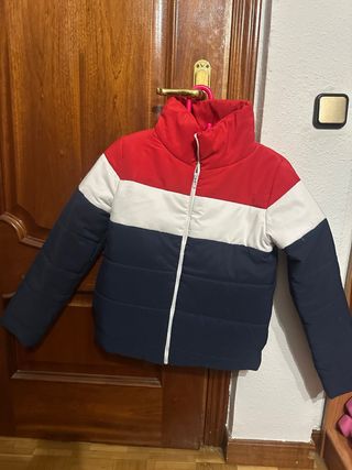 Cazadora acolchada tricolor