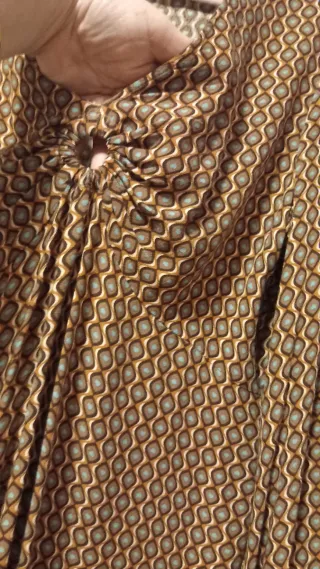 Vestido Clockhouse de C&A Talla 44 Estampado Retro