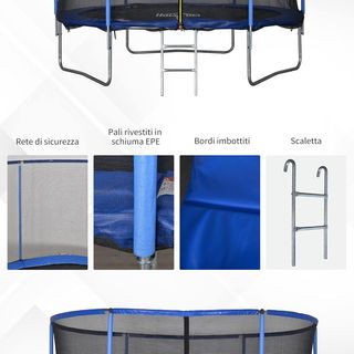Trampolín Elástico De Exterior, Tapiz Elástico Para