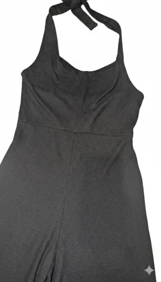 Mono negro halter ancho