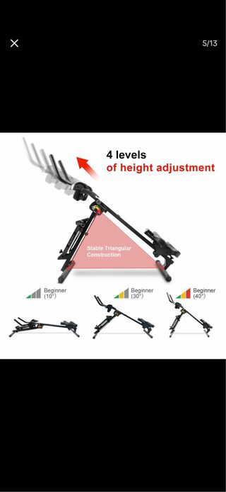 Máquina 3 en 1: Abdominales y Remo fitness Entrena