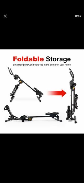 Máquina 3 en 1: Abdominales y Remo fitness Entrena