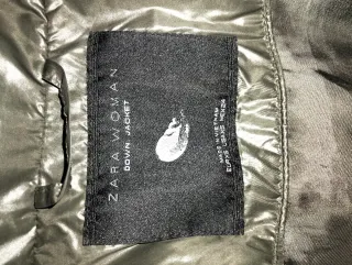 Cazadora acolchada ZARA verde