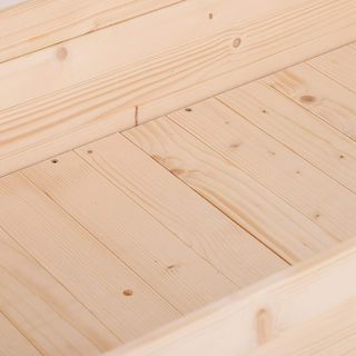 Cama para Huerto Elevado, Huerto Urbano de Mesa para Plantas con Funda de Tela para Jardín, 122.5X56.5X76Cm, Madera