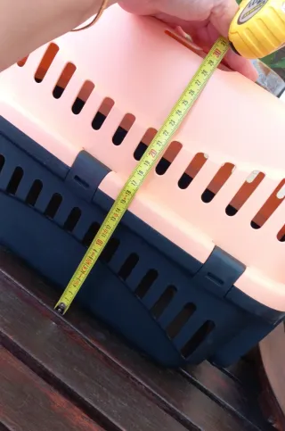 Transportín Gato o Perro Pequeño color salmón