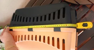 Transportín Gato o Perro Pequeño color salmón