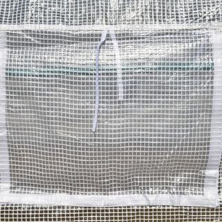 Invernadero de Túnel 6X3X2M Con 8 Ventanas Y Puerta Enrollable, Invernadero para Huerto Con 4 Estacas Y 4 Cuerdas Incluidas, de Acero Y PP, Blanco