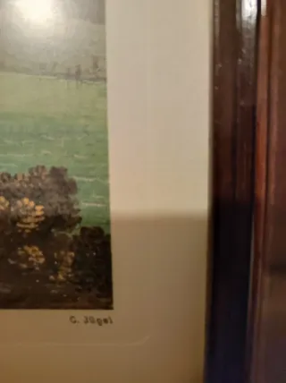 Litografía Rüdesheim de Lansinsky