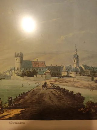 Litografía Rüdesheim de Lansinsky