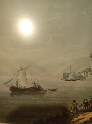 Litografía Rüdesheim de Lansinsky