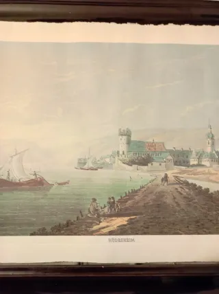 Litografía Rüdesheim de Lansinsky