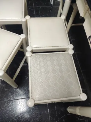 Mesa de cocina extensible con 6 sillas