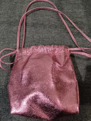 Bolso rosa brillante