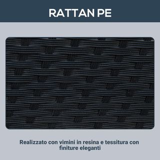 Conjunto de Muebles de Jardín 5Pz Conjunto de Mesa de Comedor Con 4 Sillas Con Cojines Combinables en Rectángulo, Negro, 109X109X72 Cm