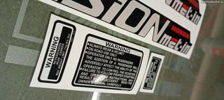 Autocolantes para Honda Vision Met-in - preta