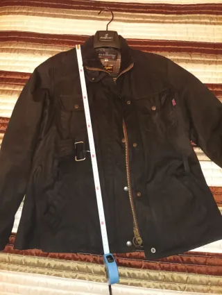 Parka  Negra Estilo Campero tipo barbour