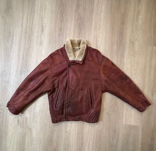 Giacca Montone Shearling Vera Pelle Vintage