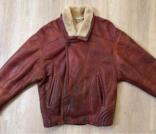 Giacca Montone Shearling Vera Pelle Vintage
