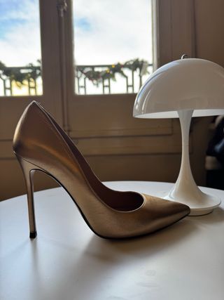 Zapatos Pura López Talla 36 Dorados