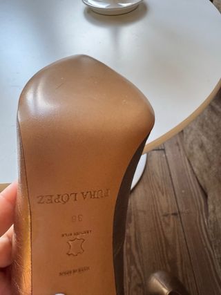 Zapatos Pura López Talla 36 Dorados