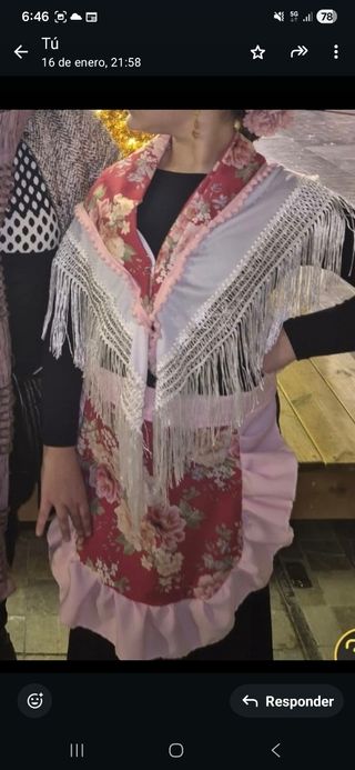 Traje Flamenco Talla Única