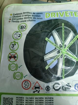 RD9 - Grip - Cadenas de nieve textiles Talla Nº 540