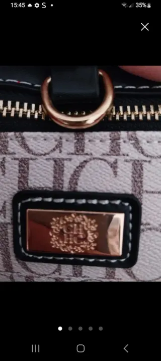 Bolso CH Monogram Marrón y Blanco