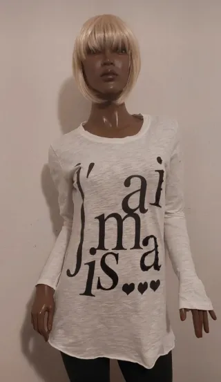 T-shirt manica lunga J'aimais