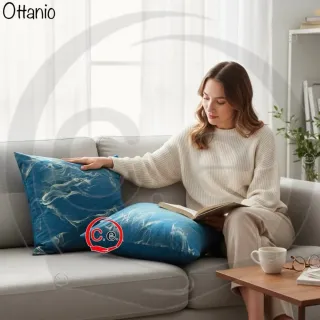 Cuscini Arredo Ottanio Blu e Oro