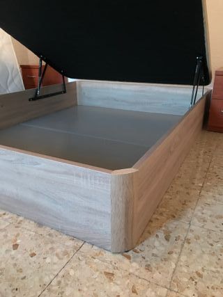 Canapé abatible madera y metal