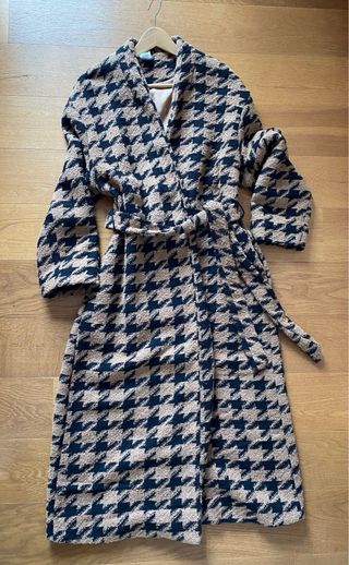Cappotto lungo donna pied-de-poule