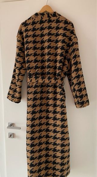 Cappotto lungo donna pied-de-poule