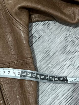 Chaqueta vintage cuero marrón