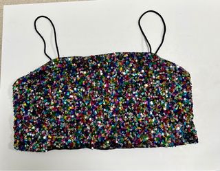 Top lentejuelas multicolor SHEIN Curve – talla 4XL