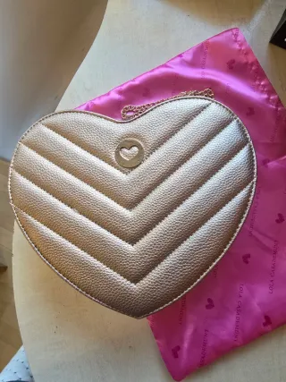 Bolso Lola Casademunt Corazón Dorado