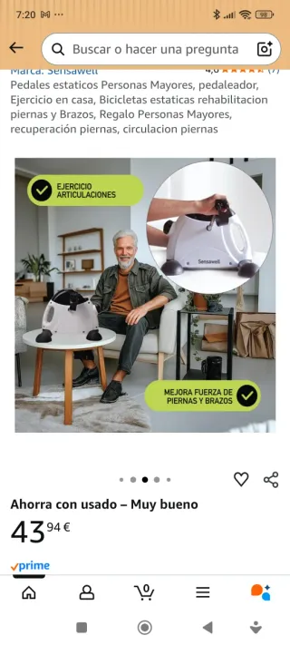 Mini Bicicleta Estática