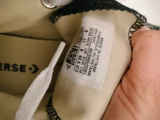 Converse Negras hombre Talla 38