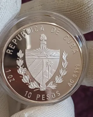 CUBA 1 OZ MONEDA ULTRA RARA SOLO 500 UNIDADES