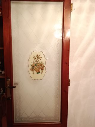 Vidrieras decorativas con escena