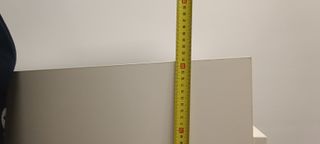 Arcón zapatero blanco bajo escritorio