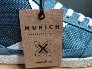 Zapatillas Munich Piel Talla 42 Azul unisex