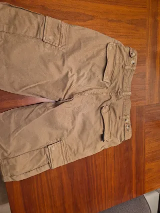 Pantalón cargo beige hombre talla 36