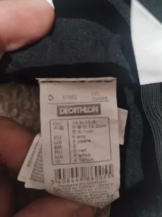 Guantes nieve Wed'ze niño/a T6. Usados 1 vez.