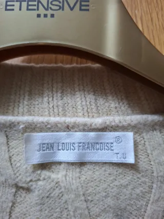 Cardigan beige maglia trecce taglia unica