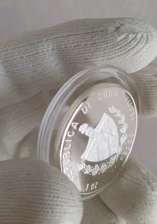 Moneda de plata cuba 1 onza rarisima