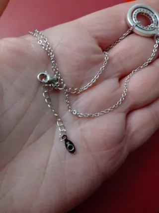 Colgante y cadena  plata